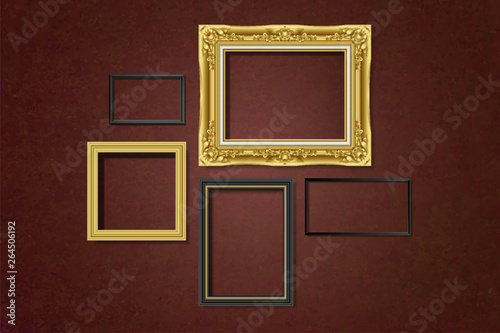Set of gallery frames