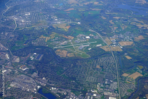 Aerial view of Reading, Pennsylvania and the Reading Regional Airport (RDG) photo