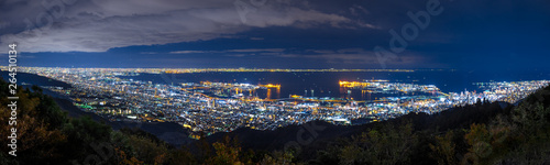 神戸市の夜景パノラマ