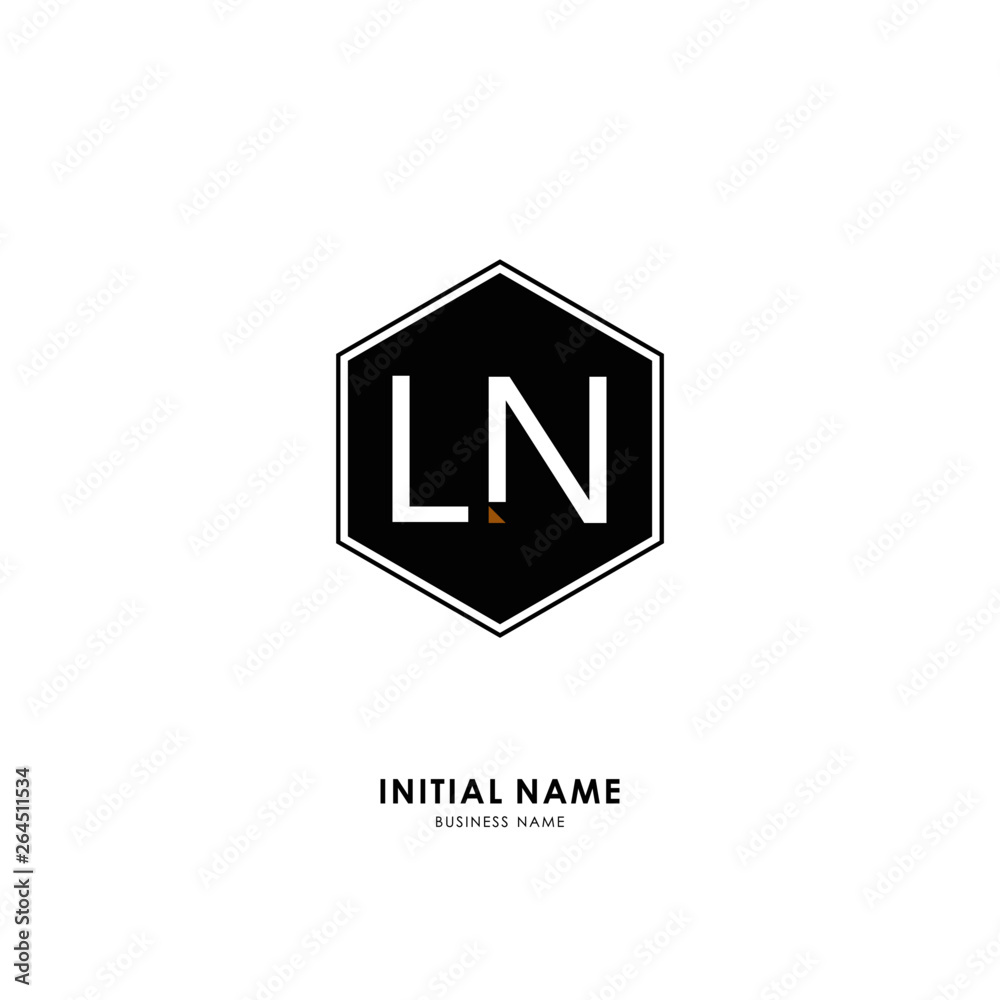 L N LN Initial logo letter with minimalist concept. Vector with scandinavian style logo. L N LN Initial logo letter with minimalist concept. Vector with scandinavian style logo.