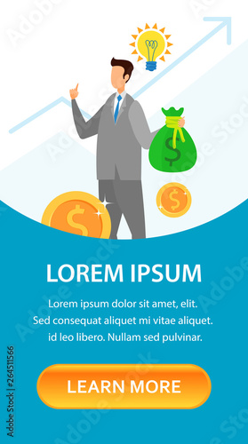 Start up Financing Service Landing Page Template