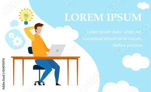 Technical Support Flat Vector Web Banner Template