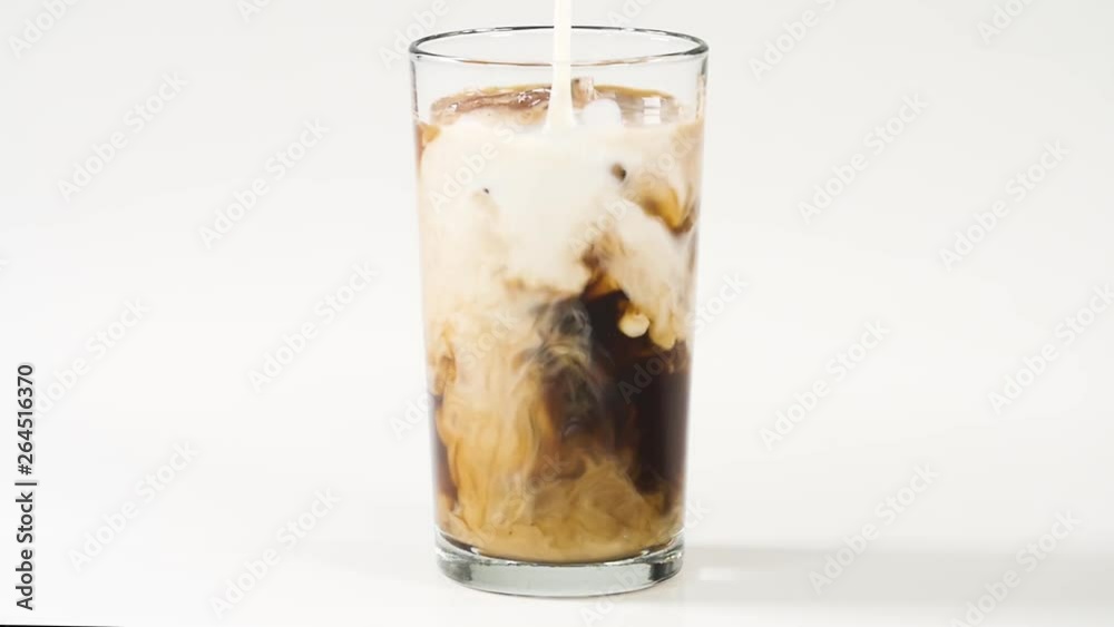 glass of soda with ice isolated on white background glass of soda with ice isolated on white background