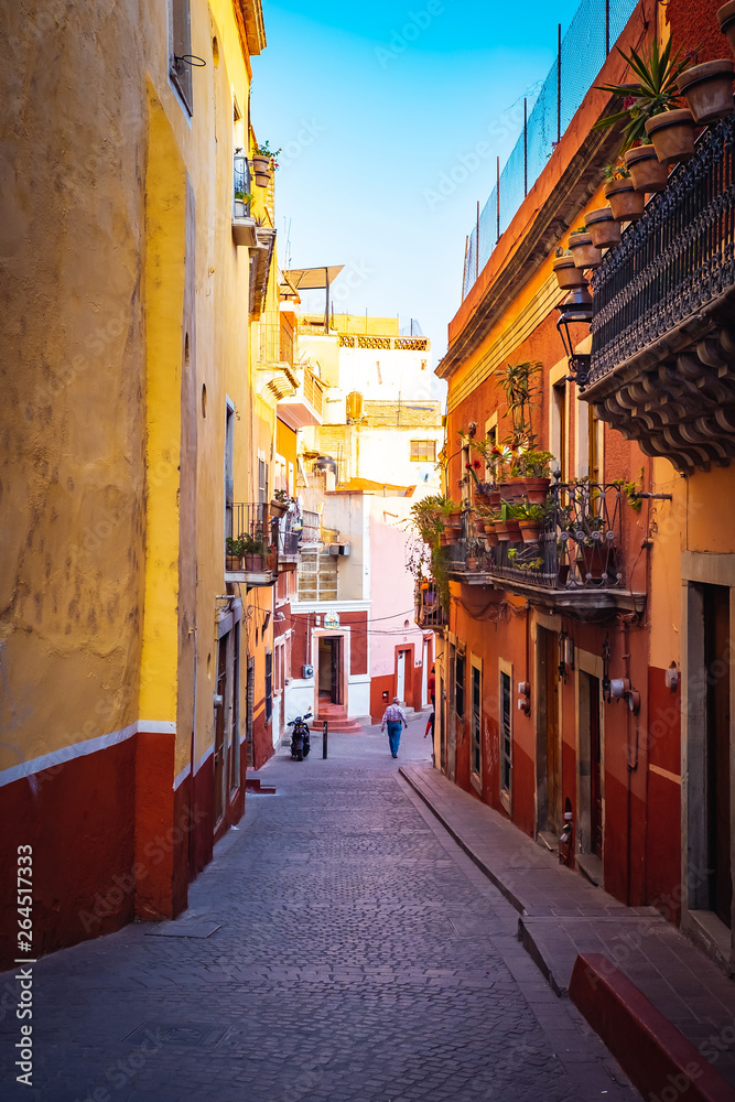 Obraz premium A Street in Guanajuato, Mexico
