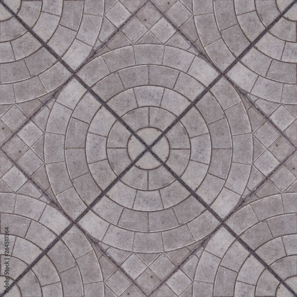 Seamless pattern of concrete squared tiles.