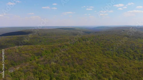 Top Aerial view to Codri wood photo