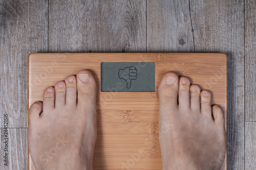 Bad weight - thumb down gesture on weight scale