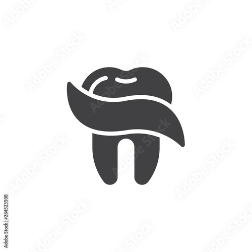 Dental care vector icon. filled flat sign for mobile concept and web design. Tooth protection glyph icon. Dentistry, stomatology symbol logo illustration. Pixel perfect vector graphics