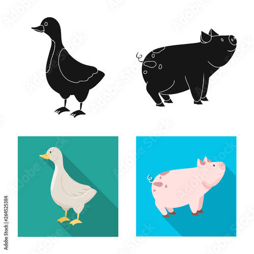 Vector design of breeding and kitchen icon. Collection of breeding and organic stock vector illustration.