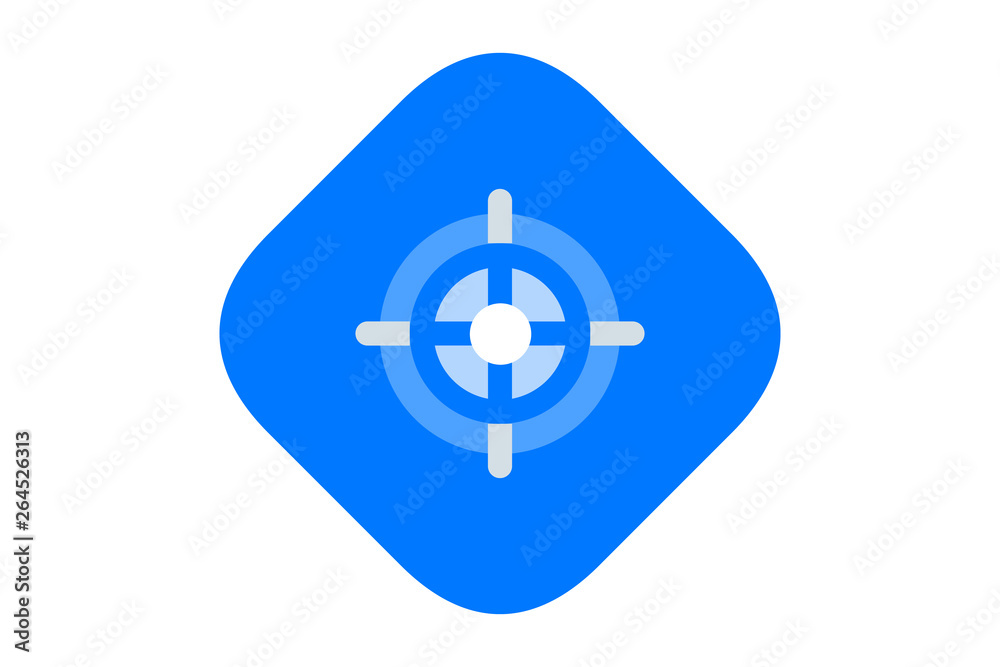 Target icon in flat style isolated on background. Target icon page symbol for your web site design Target icon logo, app, UI. Target icon in flat style isolated on background. Target icon page symbol for your web site design Target icon logo, app, UI.