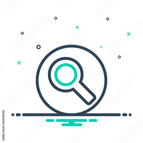 Mix line icon for search ios