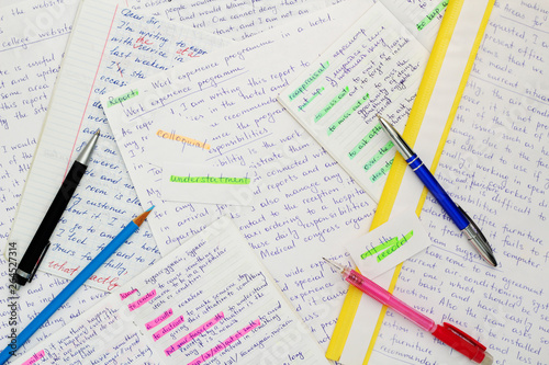 Essays in English language as a part of exam preparation photo