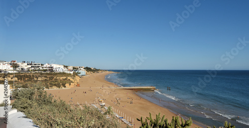 Elevated view of  Praia Dos Pescadores, Albufeira, Algarve, Portugal, © curto