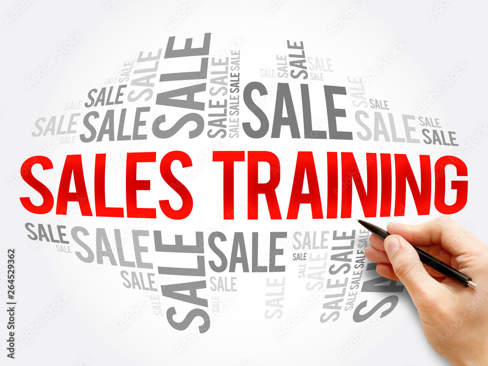 Sales Training word cloud collage