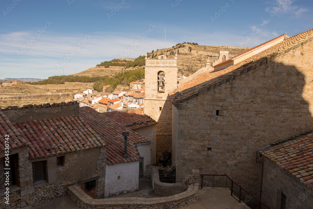 The village of Ares del Maestre in the province of Castellon