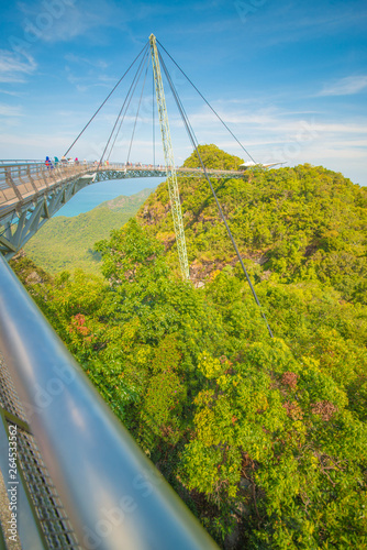 Sky Bridge in Langkawi Island in Malaysia.