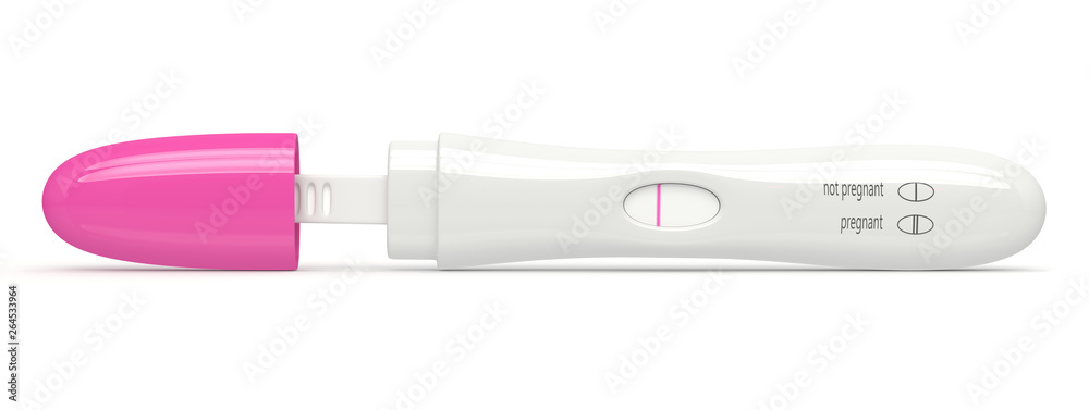 3d render of negative pregnancy test