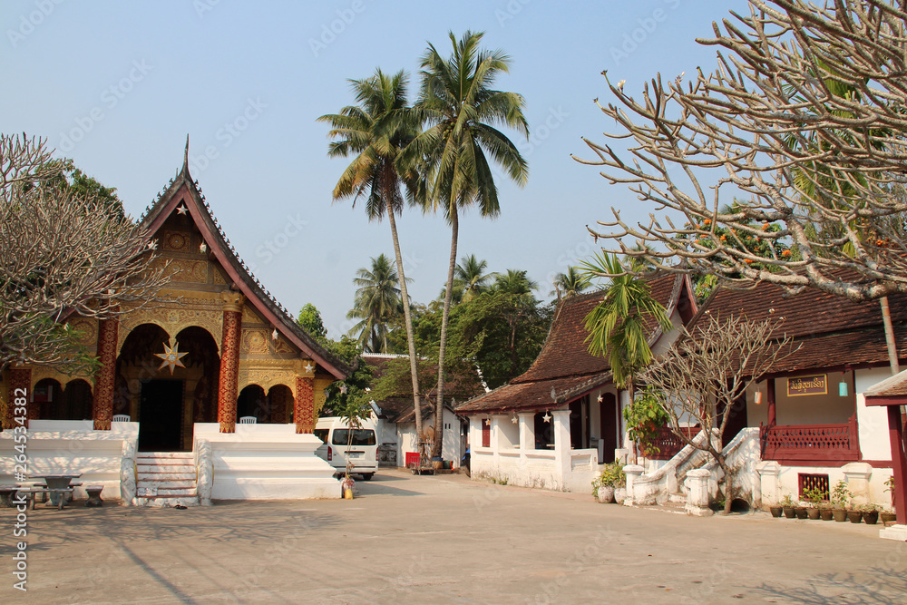 a buddhist temple (wat sibounheuang) in Luang Prabang (Laos)