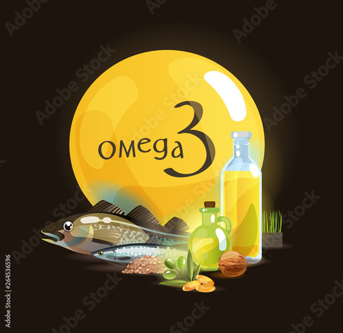 Omega 3. Basics of healthy nutrition.