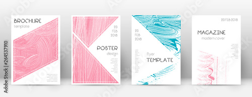 Cover page design template. Triangle brochure layo