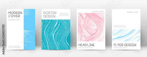 Cover page design template. Minimal brochure layou