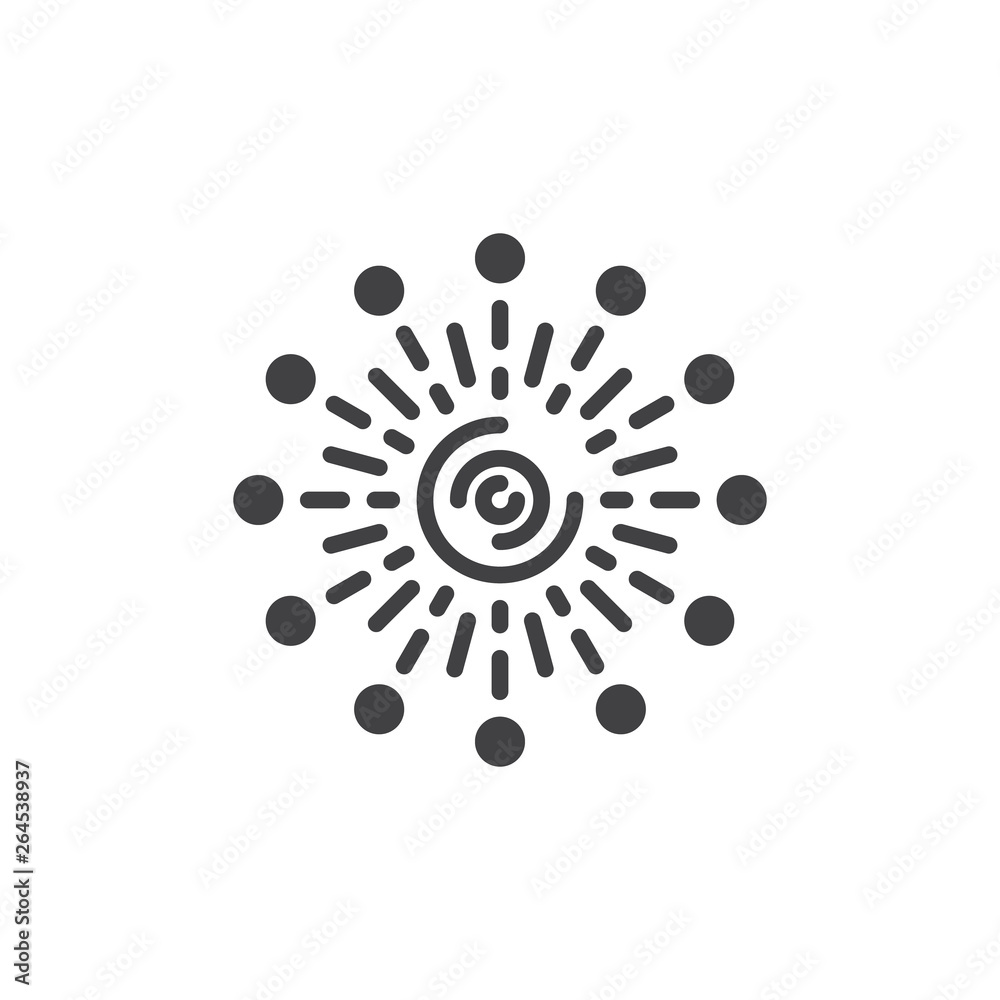 Festive firework explosion vector icon. filled flat sign for mobile concept and web design. Bursting fireworks glyph icon. Symbol, logo illustration. Pixel perfect vector graphics Festive firework explosion vector icon. filled flat sign for mobile concept and web design. Bursting fireworks glyph icon. Symbol, logo illustration. Pixel perfect vector graphics