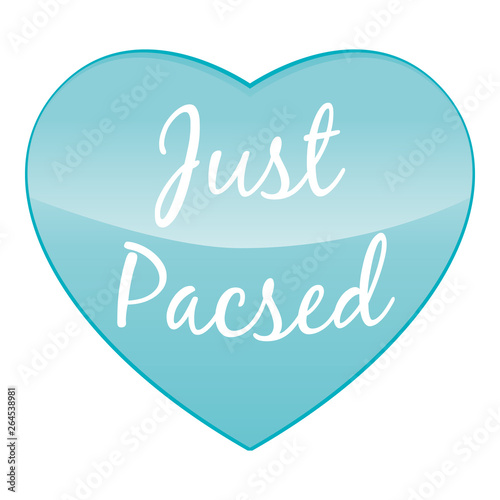 Just pacsed. PACS. Pacte civil de solidarité. Cœur vert.