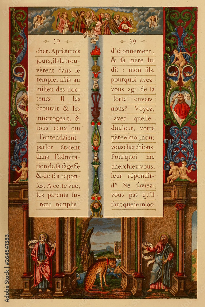 Obraz premium Christian illustration. Old image