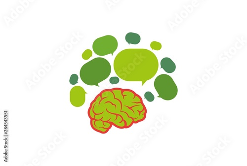 brain power intelligent smart logo icon