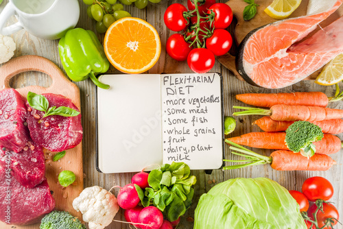 Flexitarian diet background photo