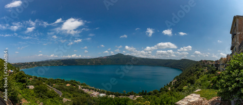 фотографія View of Lake Albano from the town of Castel Gandolfo, Italy