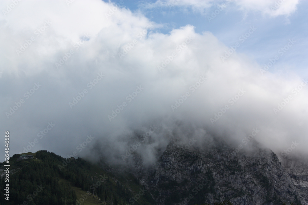 Haze over the mountain