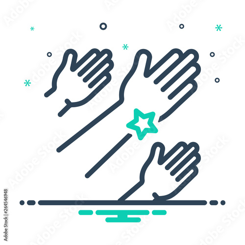 Mix line icon for outreach 