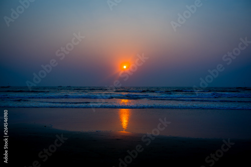 sunset at the beach