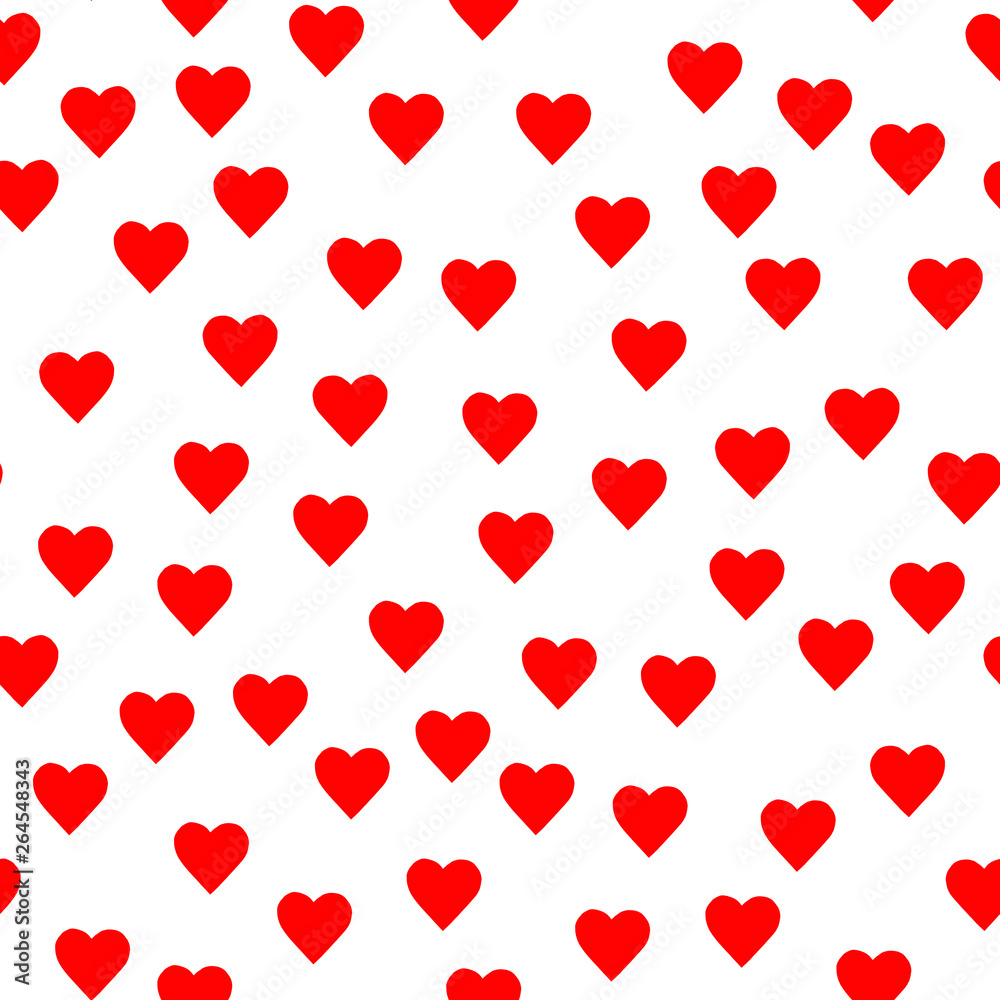 Seamless pattern. Stylish red hearts on white. Romantic wallpaper, fabric, textile, wrapping. Background for holidays mother's day, Valentine's day, 8th march. Love concept Seamless pattern. Stylish red hearts on white. Romantic wallpaper, fabric, textile, wrapping. Background for holidays mother's day, Valentine's day, 8th march. Love concept