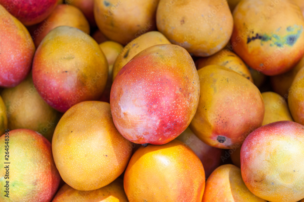 Mangoes sold at shuk hacarmel market, Tel Aviv, Israel Mangoes sold at shuk hacarmel market, Tel Aviv, Israel