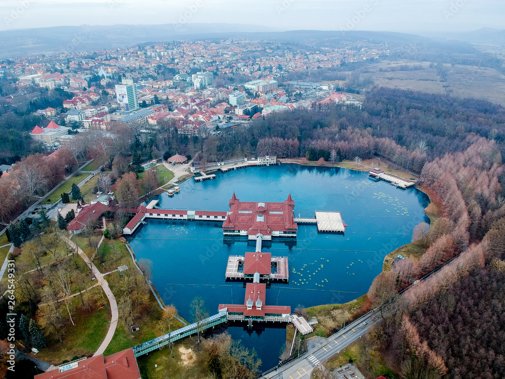 Lake Heviz thermal bath in Hungary, Europe Stock Photo | Adobe Stock