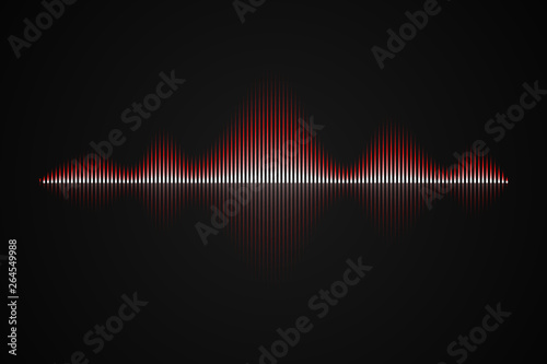 Abstract music sound wave,