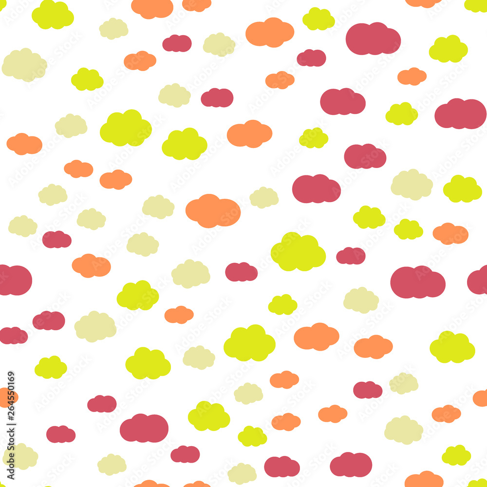 Cloudy sky vector seamless pattern texture Cloudy sky vector seamless pattern texture