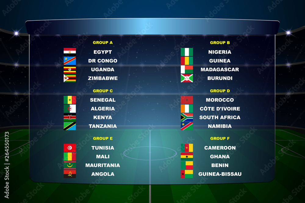 Fototapeta premium Africa nations soccer cup