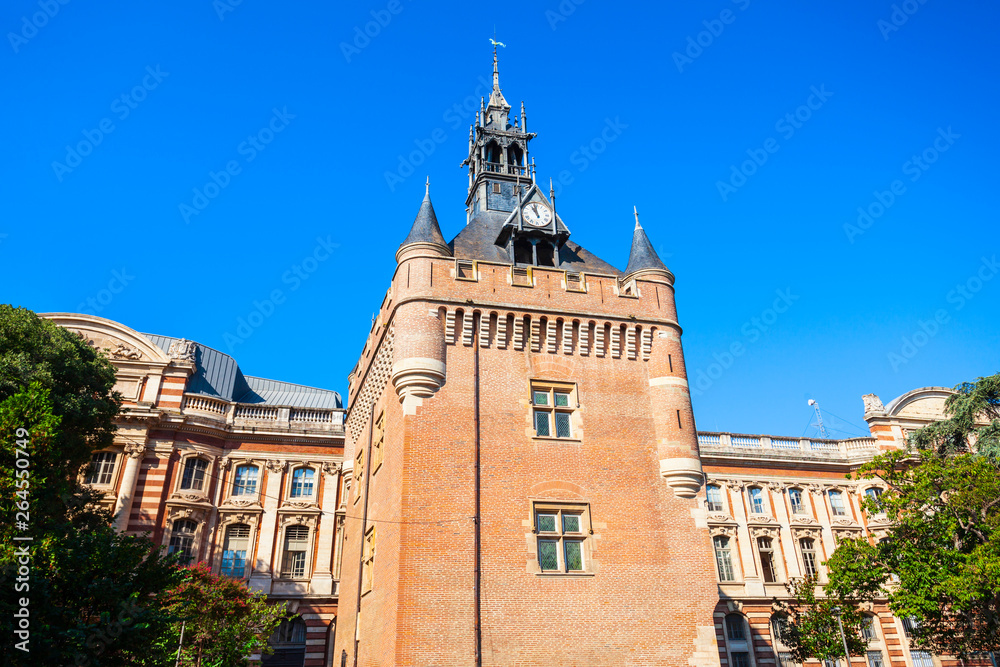 Obraz premium Capitole Dungeon tower square, Toulouse