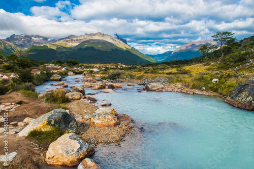 River near Laguna Esmeralda in Tierra del Fuego
