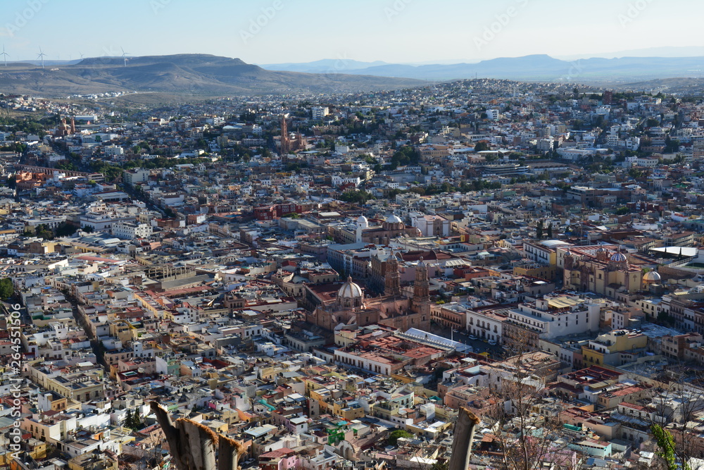 Obraz premium Vue Panoramique Zacatecas Mexique