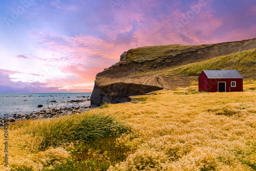 Fisherman's cottage near the coast in Tierra del Fuego