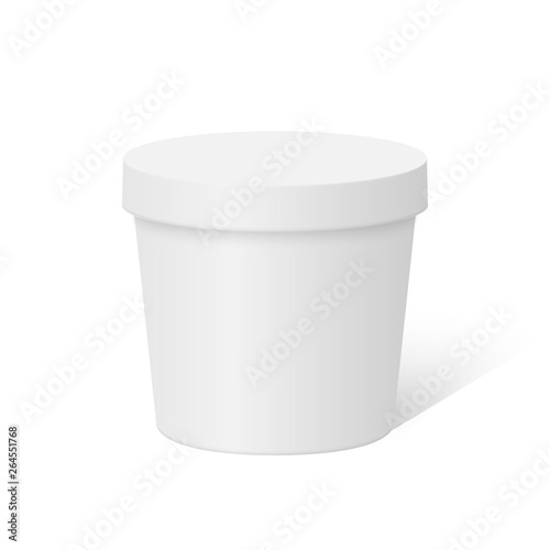 Plastic round container box