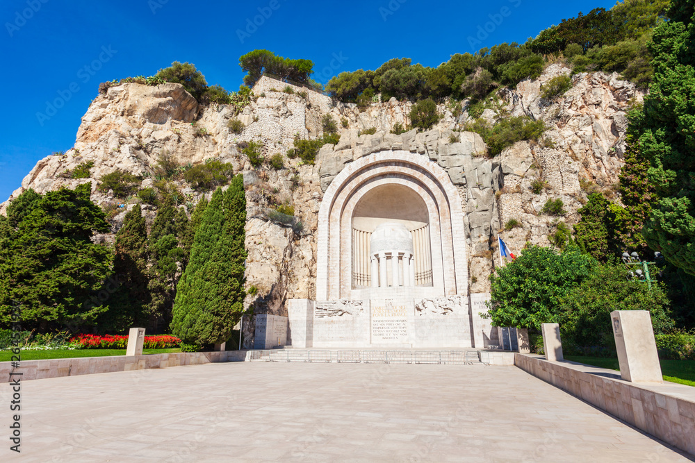 War Memorial monument in Nice