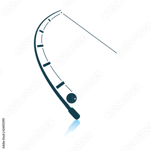 Icon of curved fishing tackle