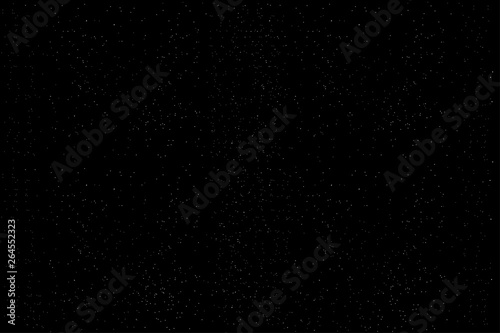 Black sky witn many stars