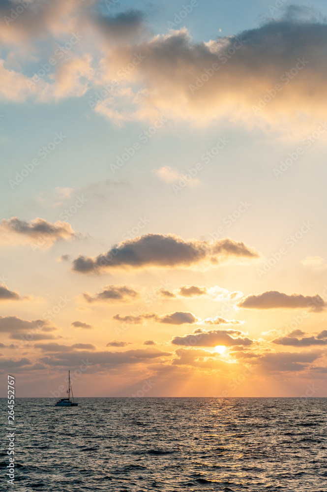 Sunset seen from the beach of Tel Aviv Sunset seen from the beach of Tel Aviv
