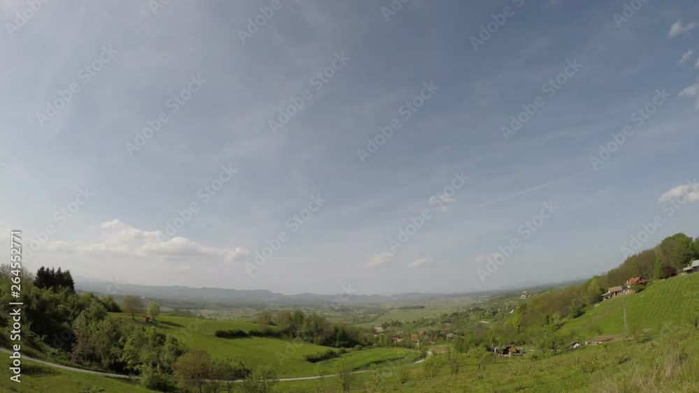 Time lapse clouds, morning, Croatia, wide angle Time lapse clouds, morning, Croatia, wide angle